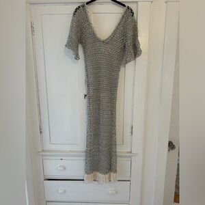 Sold out Zara knit fringe cover up dress! So chic